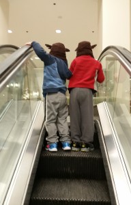 My bears. And their matching hats. 